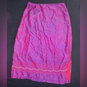 Free People Purple Iridescent Flower Skirt Size 7